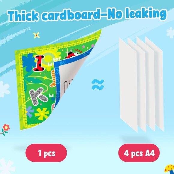 Joycat Colorful Cartoon Writing Magic Water Drawing Book (1 Set) - Picture 3 of 9